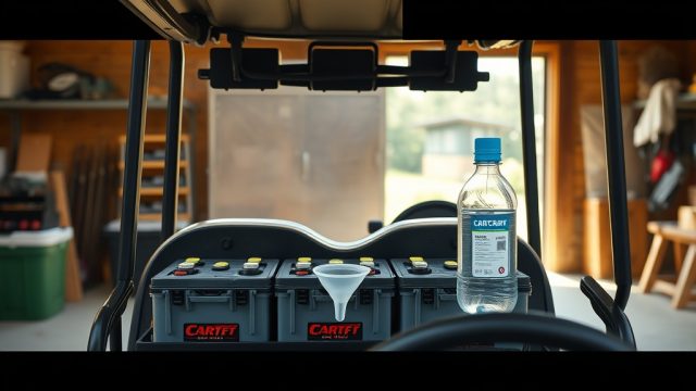 How to Maintain Battery Water Levels on a CartCraft Golf Cart