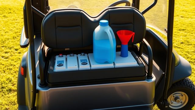 How to Check and Refill Battery Water on EZGO RXV Elite